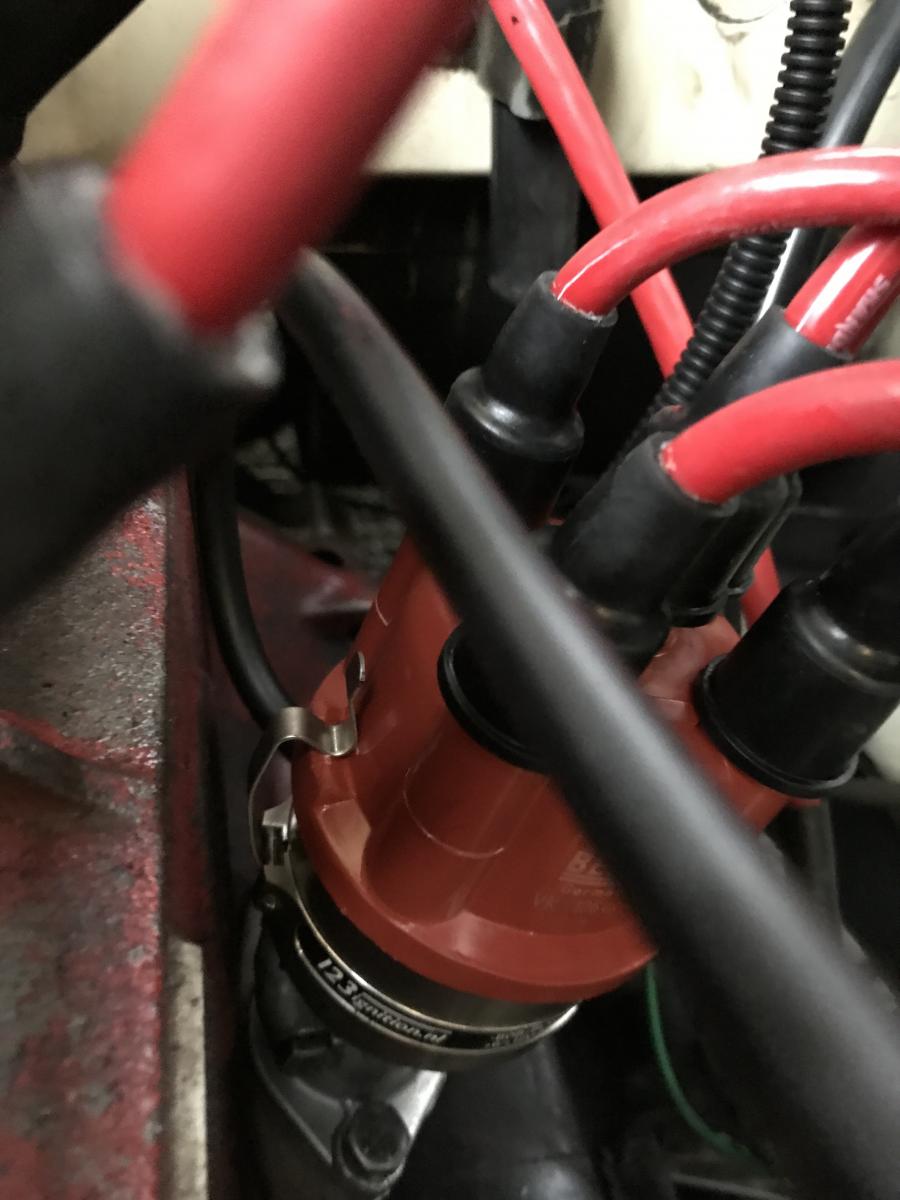 Elektronische Zündanlage 123 Ignition montiert an einem B20A mit Vakuumvertstellter Zündung